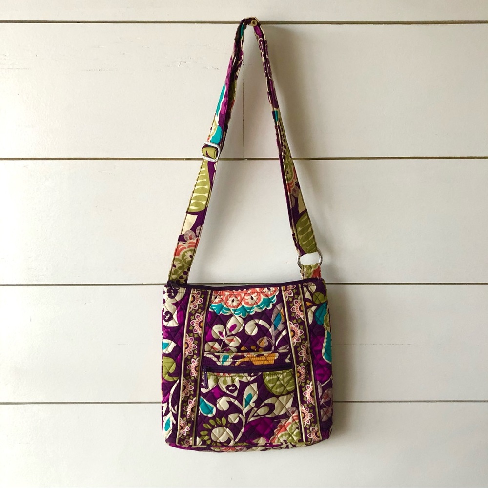 Vera Bradley Plum Crazy Hipster crossbody purse